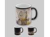 Color changing thermal black mug