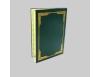 Dark green cardboard certificate cover 