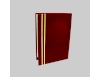 Burgundy velvet certificate cover