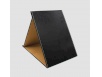 Black leather certificate cover with aluminum plate
