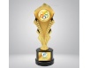 Golden statue with a sepal