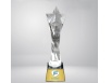 Star statue with black base