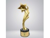 Golden star statue