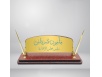 لوحة مكتب بني غامق