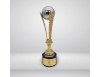 Spilla and ball statue with a black base