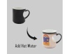 Black heart thermal mug