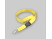 Yellow satin Lanyard