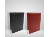 Red and Black Extra heavy weight leather certificate 