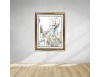 Thick dark golden wooden frame