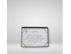 Black and dark blue velvet certificate cover