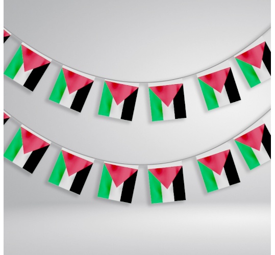 علم حبل من القماش المزخرف