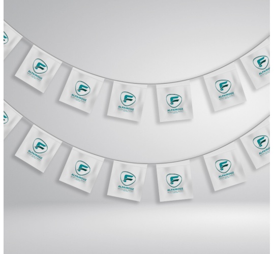 علم حبل ورقي مزخرف