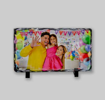 Black stone frame