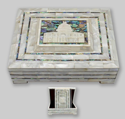 Seashell Box With Quran letters art