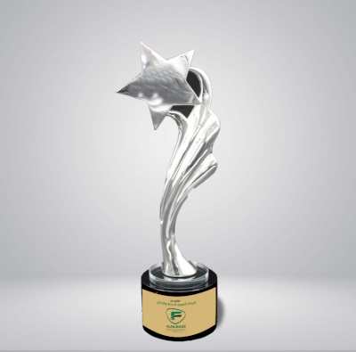Silver star statue