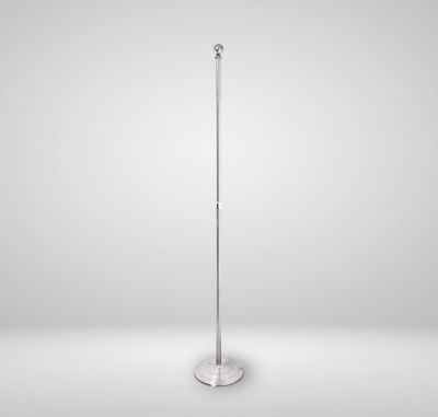 Indoor 2.6 m light weight silver pole