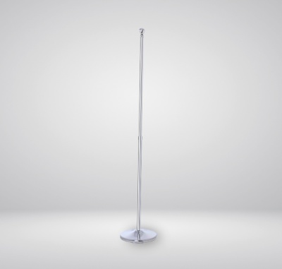 Indoor 2.8 m heavy weight silver pole
