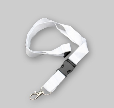 White cloth Lanyard