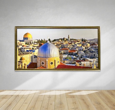 Golden wood frame