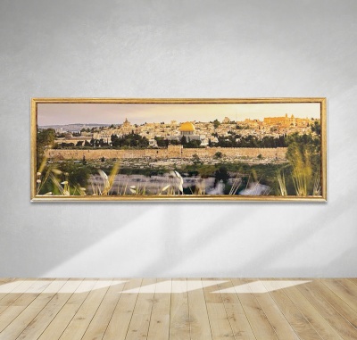 Golden wood frame