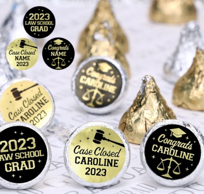 Graduation chocolate stickers
