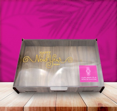 Wooden box with acrylic face