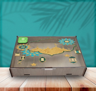 Wooden box with acrylic face