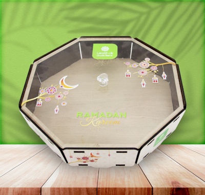 Wooden box with acrylic face