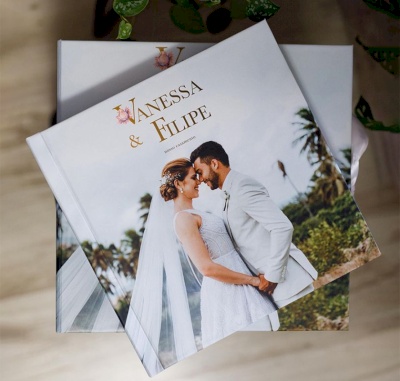 Hardcover wedding book